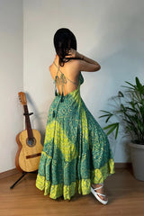 Vestido Indiano - Ginni (Com Brilho) - Costas nuas