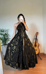 Vestido Indiano - Anika (Com Brilho) - Costas nuas