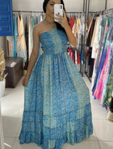 Vestido Indiano - Somya (com brilho) - 2 Formas de Usar