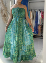 Vestido Indiano - Hani (com brilho) - 2 Formas de Usar