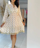 Vestido Indiano - Chandan - (Com fios dourados)