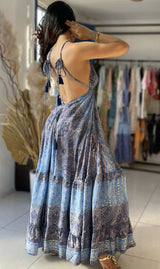 Vestido Indiano - Cahin (Com Brilho) - Costas nuas