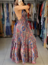 Vestido Indiano - Nyra (Com Brilho) - Costas nuas