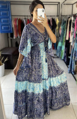 Vestido Indiano - Farin- Manga Morcego