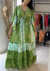 Vestido Indiano - Daivat - Manga Morcego